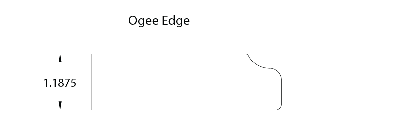 Ogee Edge Profile for Granite Countertop, AHE Granite